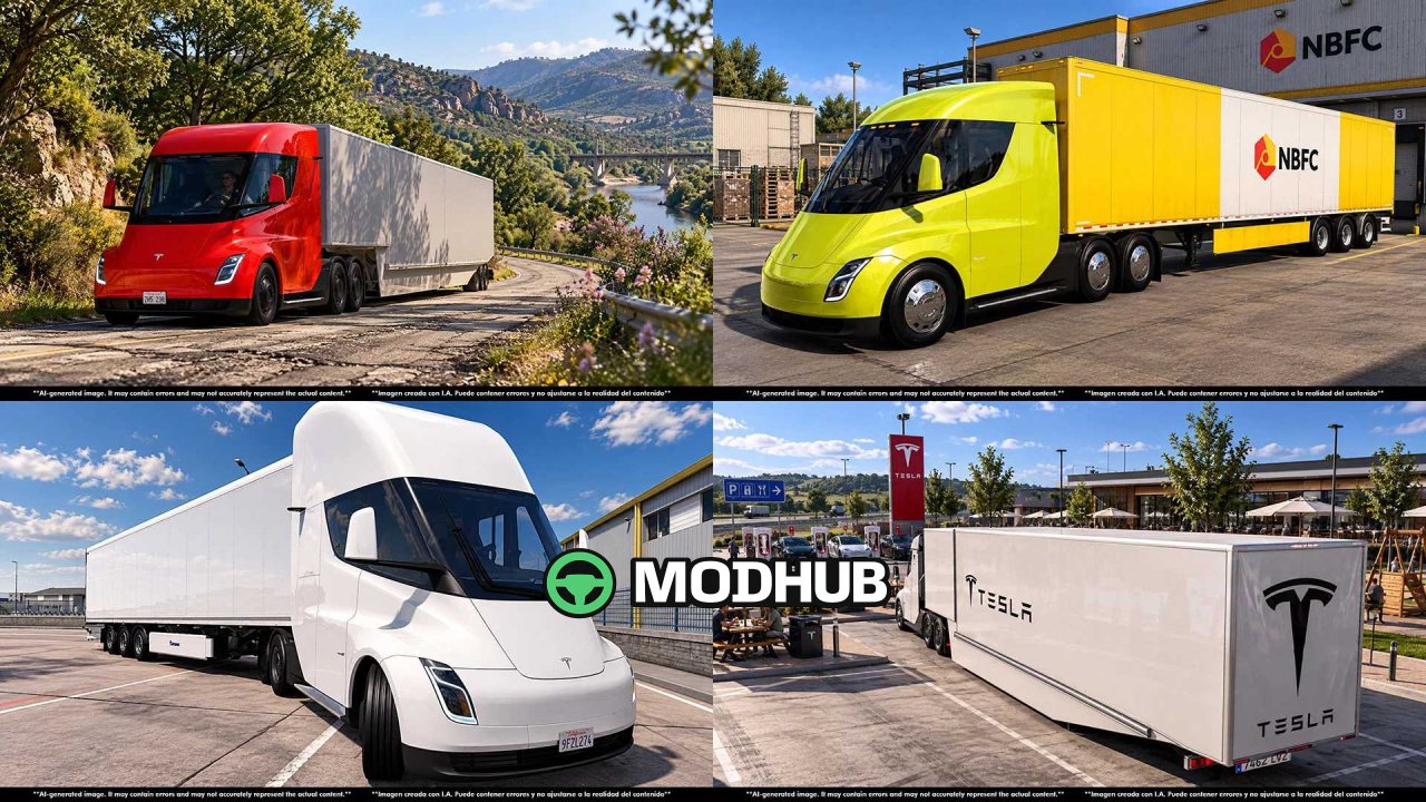 TESLA SEMI TRUCK 2019 + TRAILER v3.0 for ATS