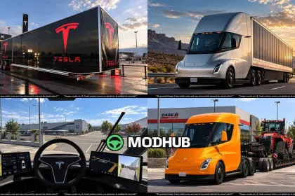 TESLA SEMI TRUCK 2019 + TRAILER v3.0 for ATS — 4