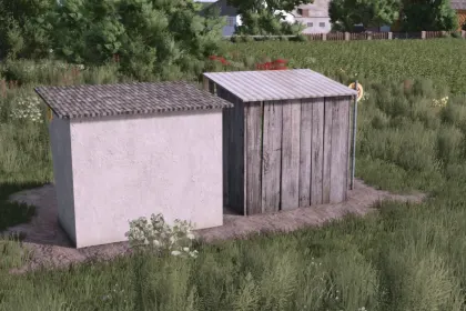 Пак зупинок автобуса (префаб) для Farming Simulator 25 — 2