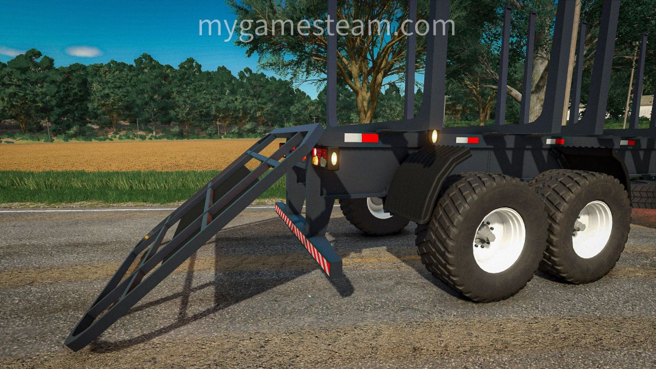 Effizienter Guerra Wood Transport Trailer für den Holztransport 12 m in FS25