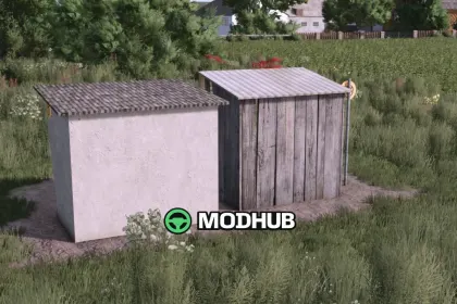 Зупинка автобуса (префаб) Pack Bus Stop для FS25 — 2