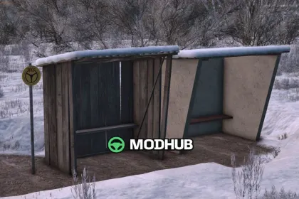 Зупинка автобуса (префаб) Pack Bus Stop для FS25 — 3
