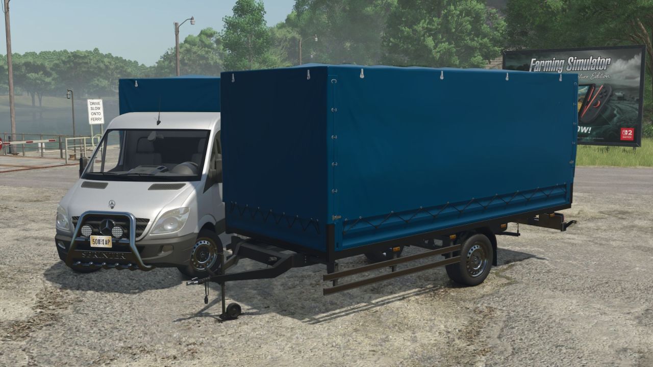 Praktyczna Przyczepa Mercedes-Benz Sprinter Trailer — Uniwersalne Przewozy dla FS25