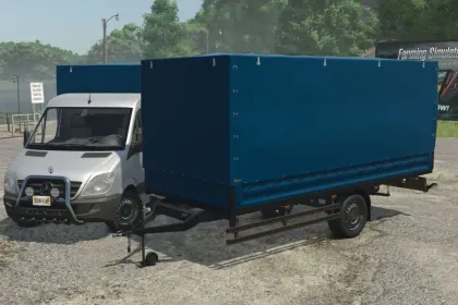 Практичний Причіп Mercedes-Benz Sprinter Trailer — Універсальне Перевезення для FS25 — 1