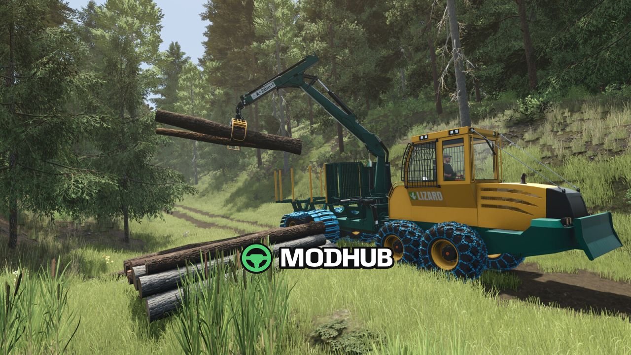 Lizard LogFlex 8XS V1.0.7.1 forwarder for FS25