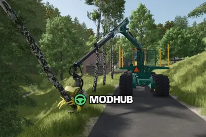 Lizard LogFlex 8XS V1.0.7.1 forwarder for FS25 — 4