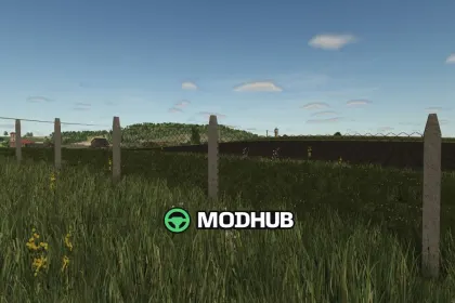 Декоративна огорожа Old Concrete Fence V2.0 для FS25 — 2