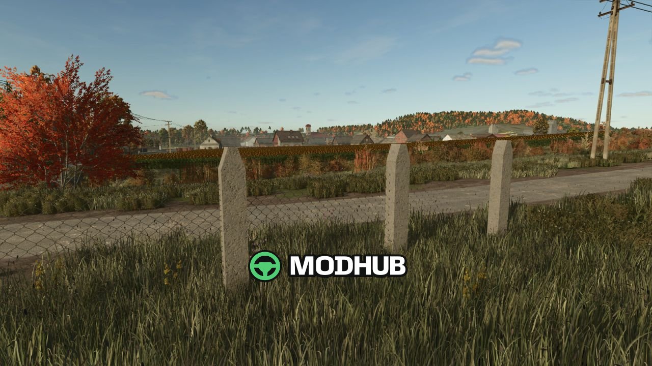 Декоративна огорожа Old Concrete Fence V2.0 для FS25