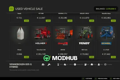 Скрипт Configurable Sales V1.0.1 для FS25