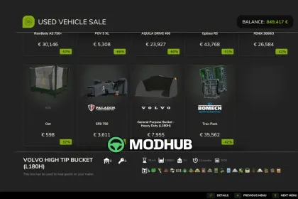 Скрипт Configurable Sales V1.0.1 для FS25 — 3