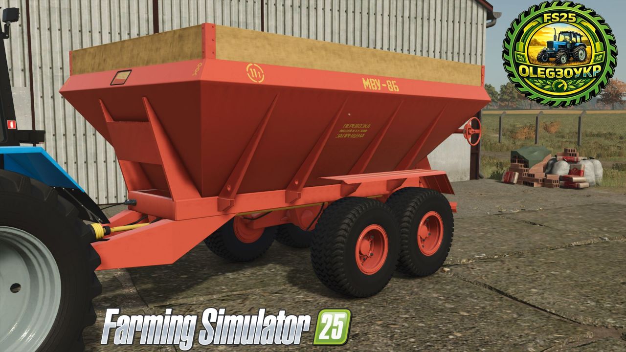 Efficient MVU-8 Spreader for Farming Simulator 25 — Quick Application at 20 m