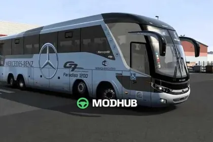 Bus G7 8×2 und 8×4 Paradiso 1200 Mercedes-Benz Classic 1.61 für ETS2