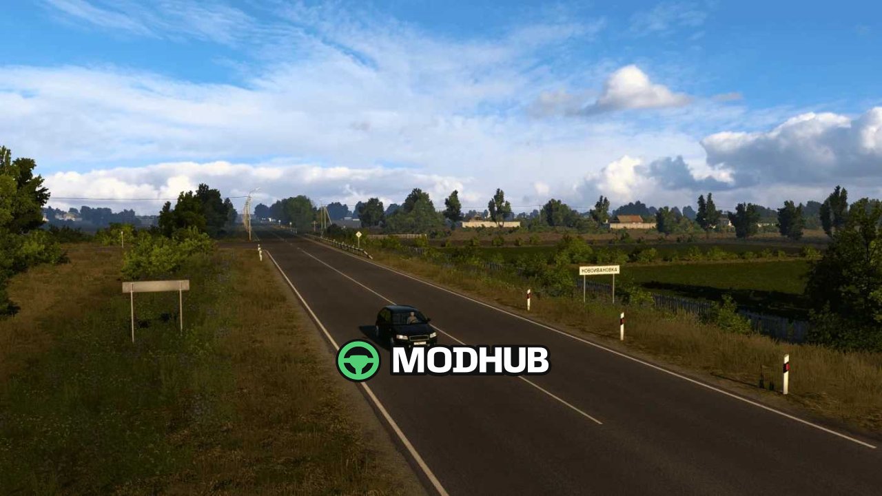 Map Berdyansk Road to the Sea of Azov v1.61 for ETS2