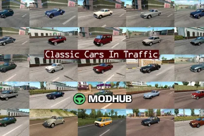 Пак класичних авто в трафіку TrafficManiac v11.6.15 для ETS2 — 2