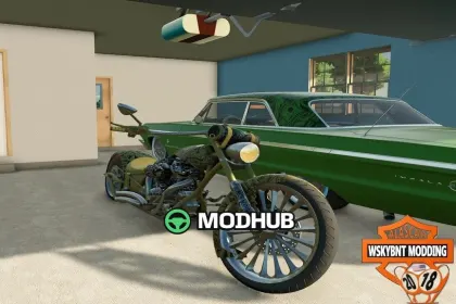 Мотоцикл WSKYBNT Big Bear Choppa для FS25