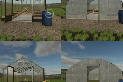 Effektive Small Greenhouses — Aktualisierte M kleine Gewächshäuser für Farming Simulator 25 — 1