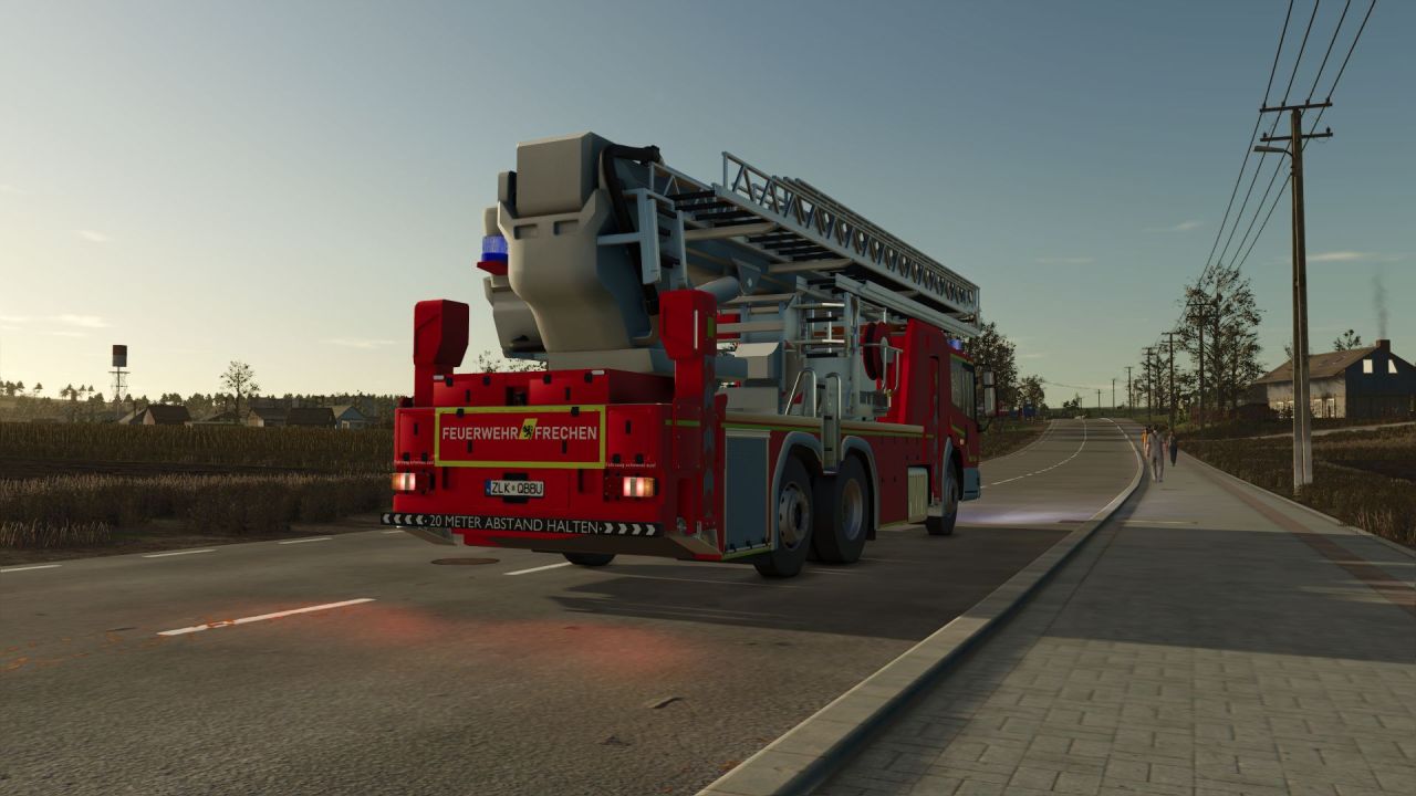 Скін Mercedes-Benz Econic WISS TMB — FW Frechen для Farming Simulator 25