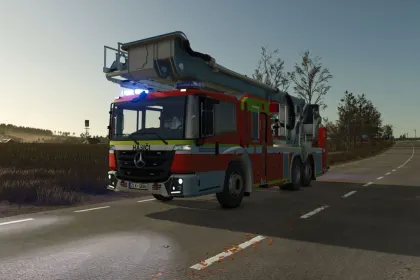Пожежна вантажівка Mercedes-Benz Econic WISS TMB для Farming Simulator 25