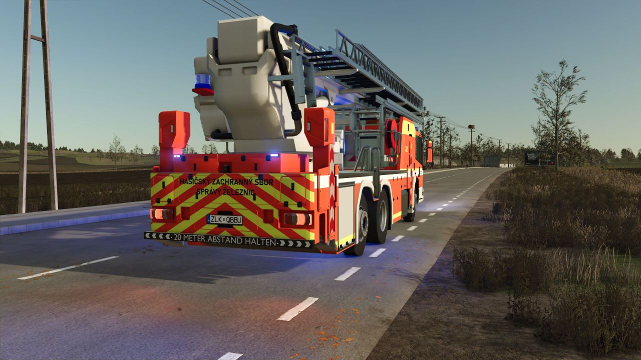 Пожежна вантажівка Mercedes-Benz Econic WISS TMB для Farming Simulator 25