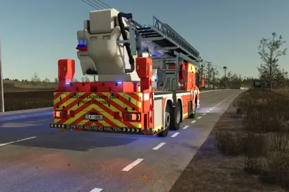 Пожежна вантажівка Mercedes-Benz Econic WISS TMB для Farming Simulator 25 — 2