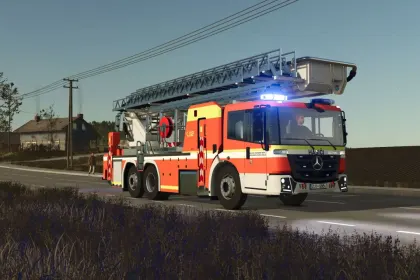Пожежна вантажівка Mercedes-Benz Econic WISS TMB для Farming Simulator 25 — 3