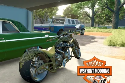 Мотоцикл Big Bear Choppa для Farming Simulator 25