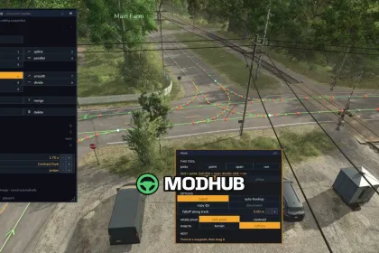Редактор маршрутів AutoDrive з висоти для FS25 — 2