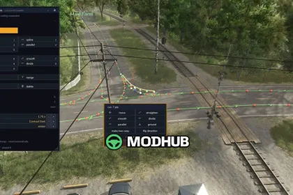 Редактор маршрутів AutoDrive з висоти для FS25 — 3