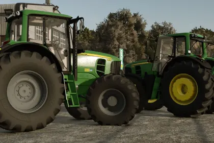 Leistungsstarker Traktor John Deere 7030 Premium V2 mit realistischer Physik für Farming Simulator 25 — 2