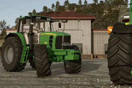 Leistungsstarker Traktor John Deere 7030 Premium V2 mit realistischer Physik für Farming Simulator 25 — 3