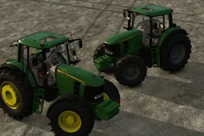 Leistungsstarker Traktor John Deere 7030 Premium V2 mit realistischer Physik für Farming Simulator 25 — 4
