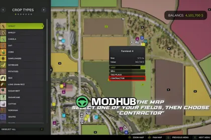 Скрипт Field Contractors V1.0 для FS25 — 2