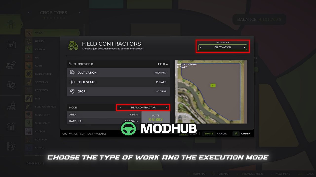Скрипт Field Contractors V1.0 для FS25