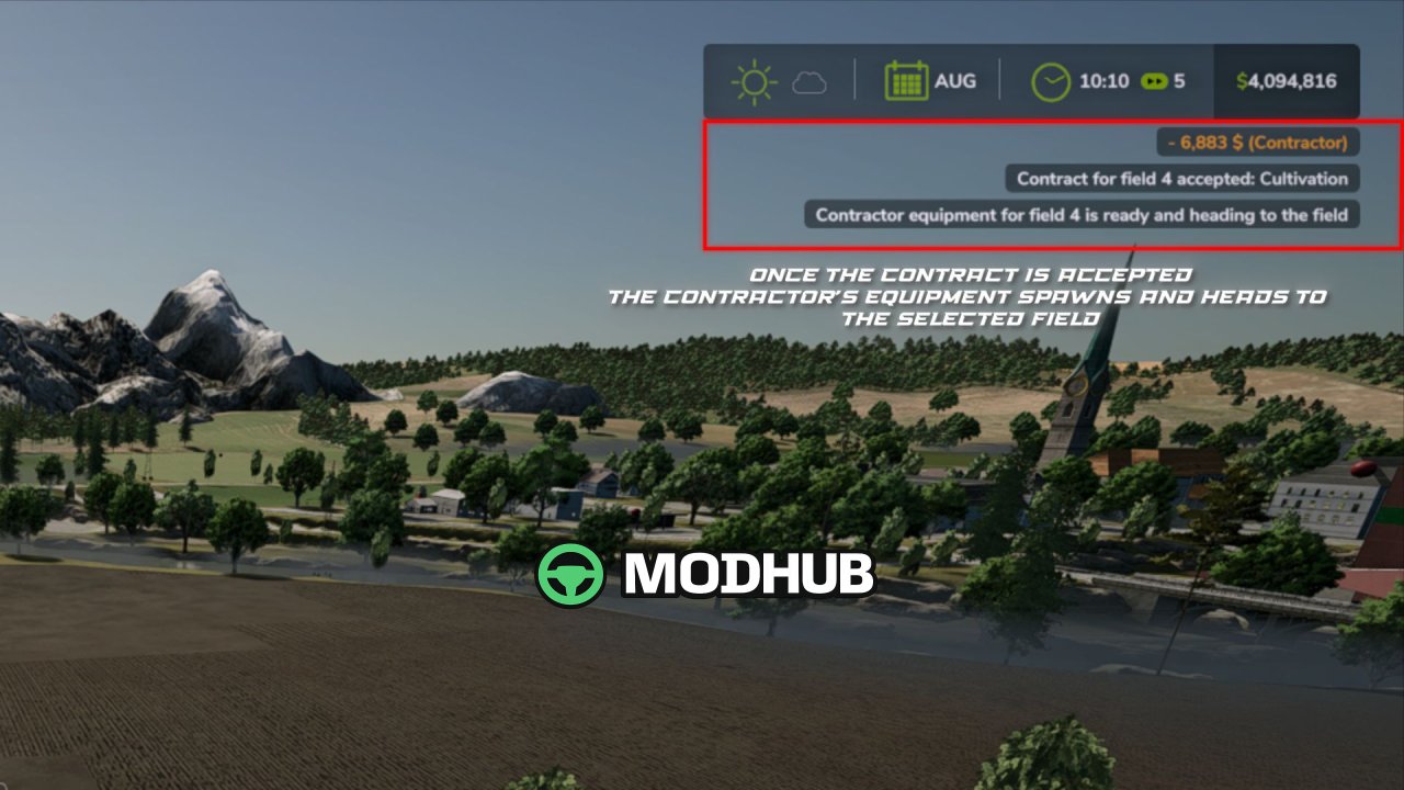 Скрипт Field Contractors V1.0 для FS25