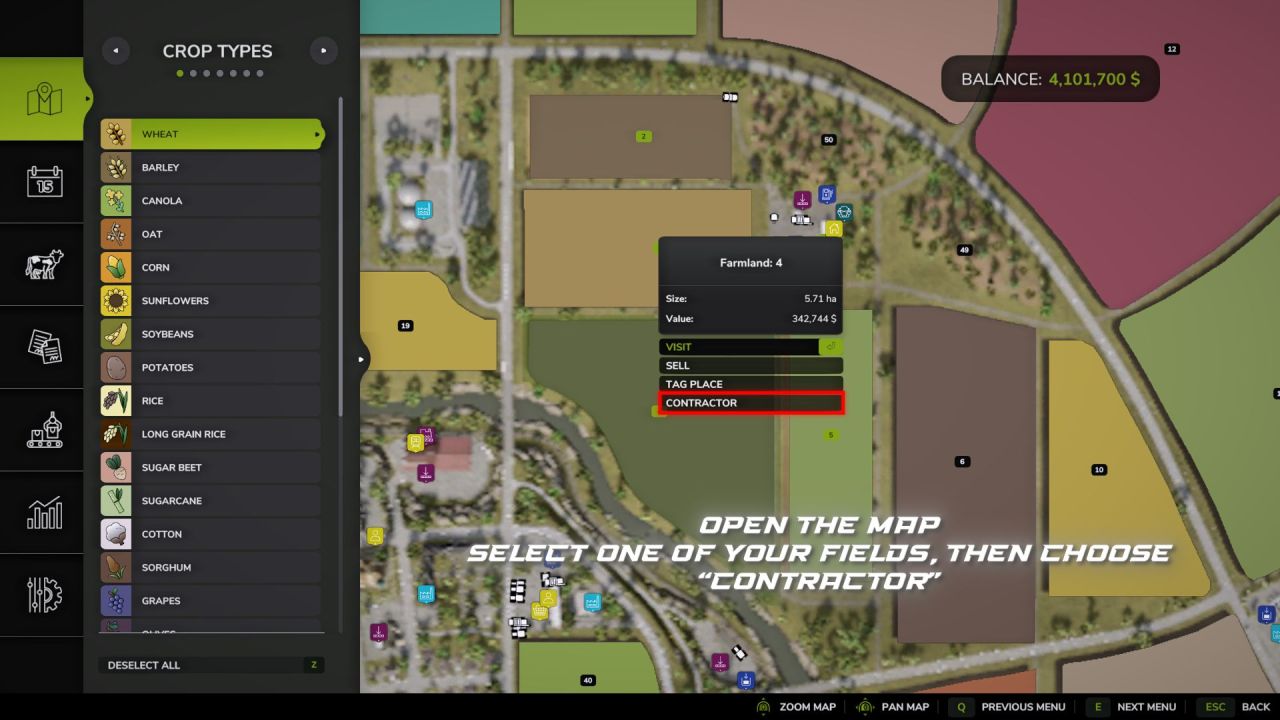 Скрипт Field Contractors для Farming Simulator 25