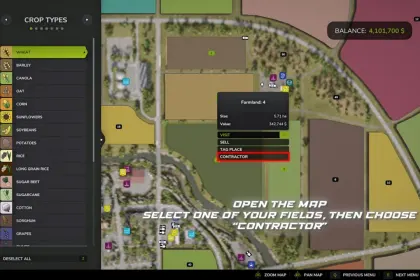Скрипт Field Contractors для Farming Simulator 25 — 2