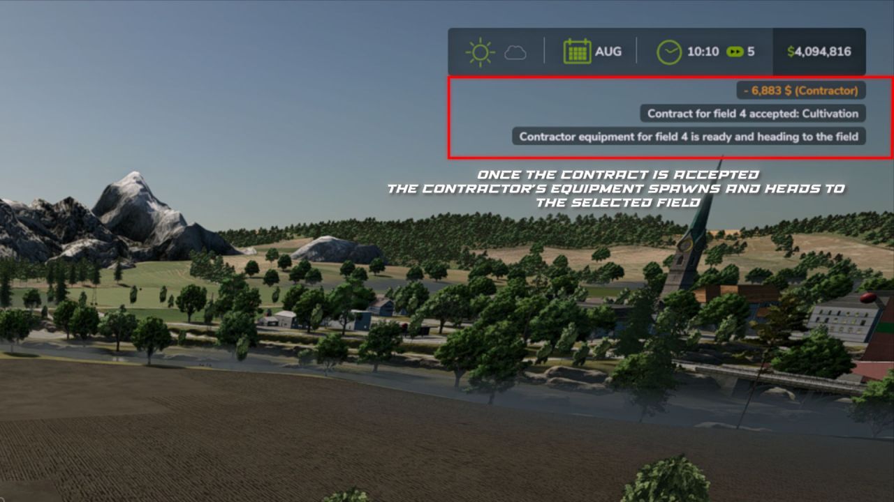 Скрипт Field Contractors для Farming Simulator 25