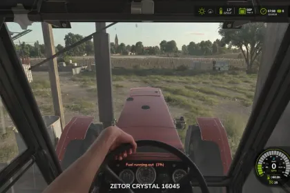 Попередження про низький рівень пального для Farming Simulator 25