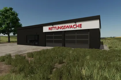 Neue Gebäude Lifeguard station — Detaillierte Station mit Beleuchtung für Farming Simulator 25 — 2