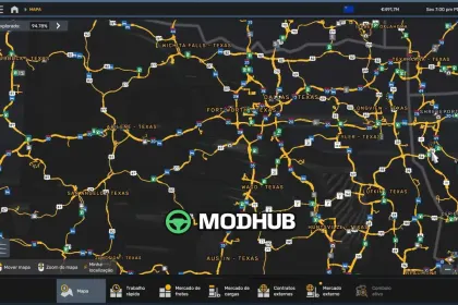 Карта всіх міст з ідентифікацією штатів 1.40 1.61 для ATS — 2