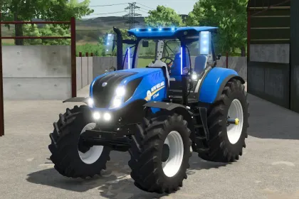 Потужний Пак Тракторів New Holland T7 SWB/LWB Edit з Маркерними Вогнями для FS25 — 1