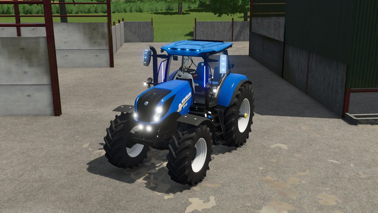 Потужний Пак Тракторів New Holland T7 SWB/LWB Edit з Маркерними Вогнями для FS25