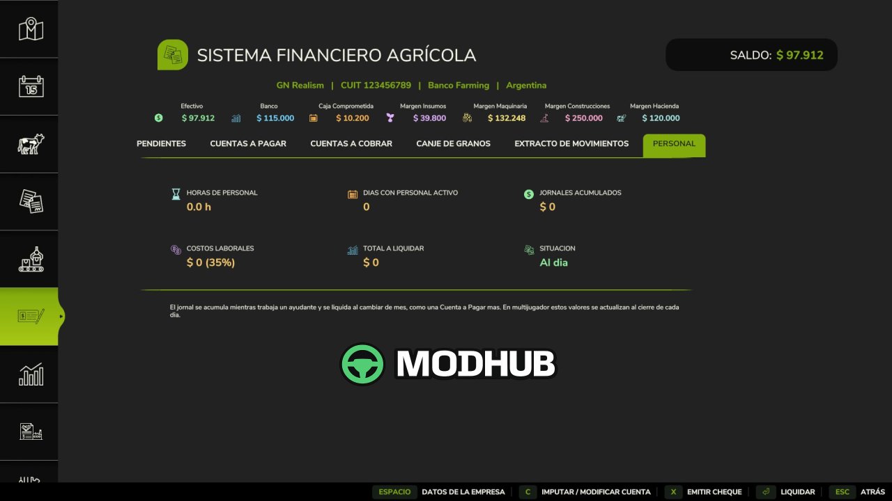 Скрипт Agricultural Financial System v1.2 для FS25