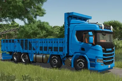 Mocna Ciężarówka Scania NTG P320 KİRKAYAK do FS25 z Interaktywną Kabiną i Tuningiem — 3