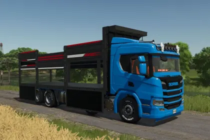 Mocna Ciężarówka Scania NTG P320 KİRKAYAK do FS25 z Interaktywną Kabiną i Tuningiem — 5