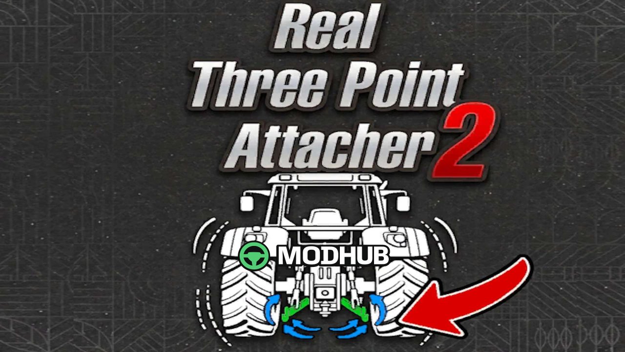 Реалістичне триточкове зчеплення v2.0 для FS25