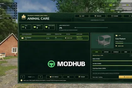 Скрипт Fr33d0m's Farming Cheat Menu v1.0 для FS25 — 2