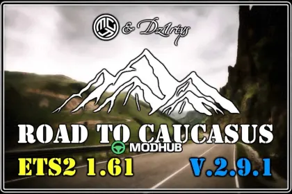 Karte Road to Caucasus v2.9.1 für ETS2