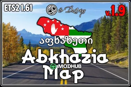 Karte Abkhazia v1.9 für ETS2