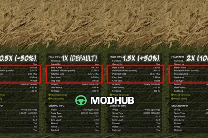 Скрипт Yield Control V2.1.0.1 для FS25 — 2